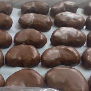 Palmera jugosa de chocolate