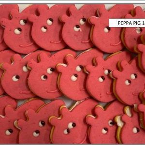 Galleta con forma de Peppa Pig