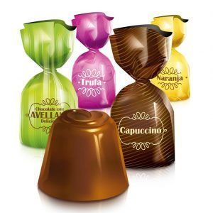 Bombones de diferentes sabores