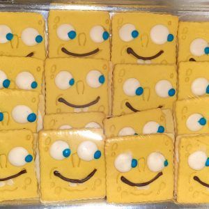Galleta con forma de Bob Esponja