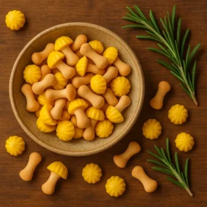 Galletas con forma de seta de plátano